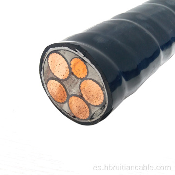 Cable de alimentación eléctrica subterránea de núcleo de cobre blindado